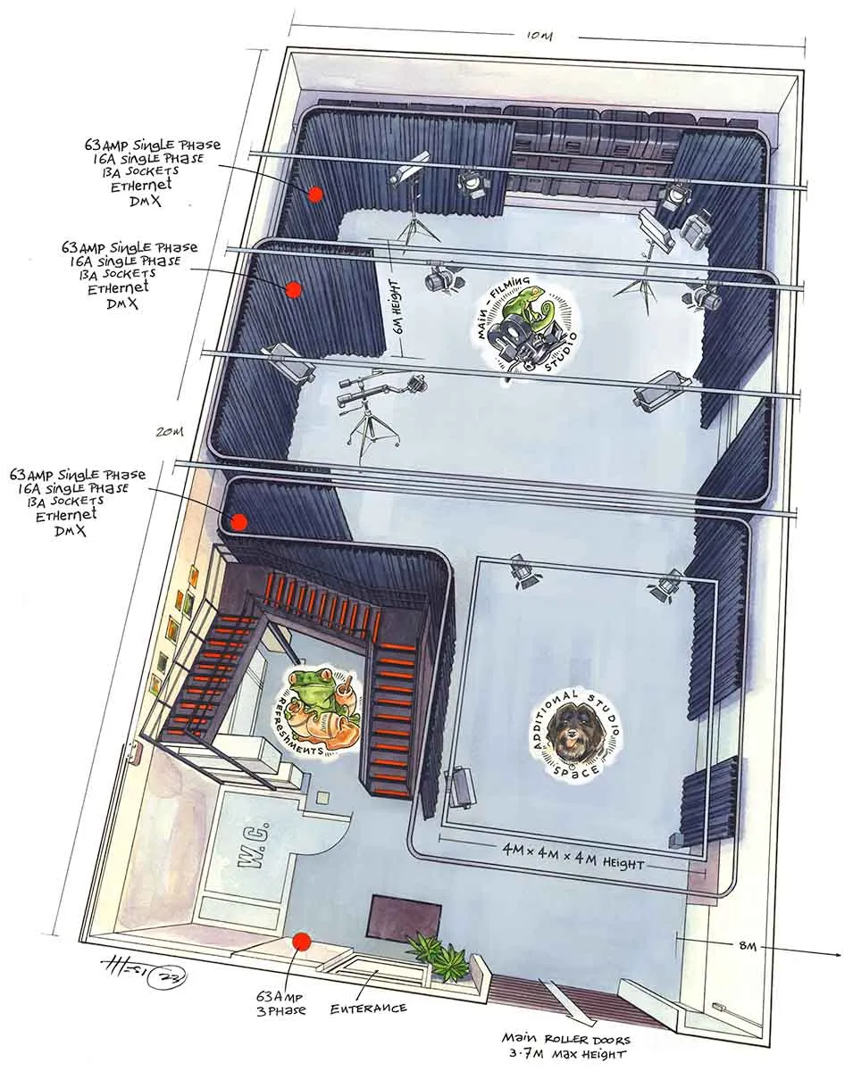 Floor plan of Haddenham Studio